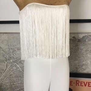 Alexis Elegant White Jumpsuit Size S